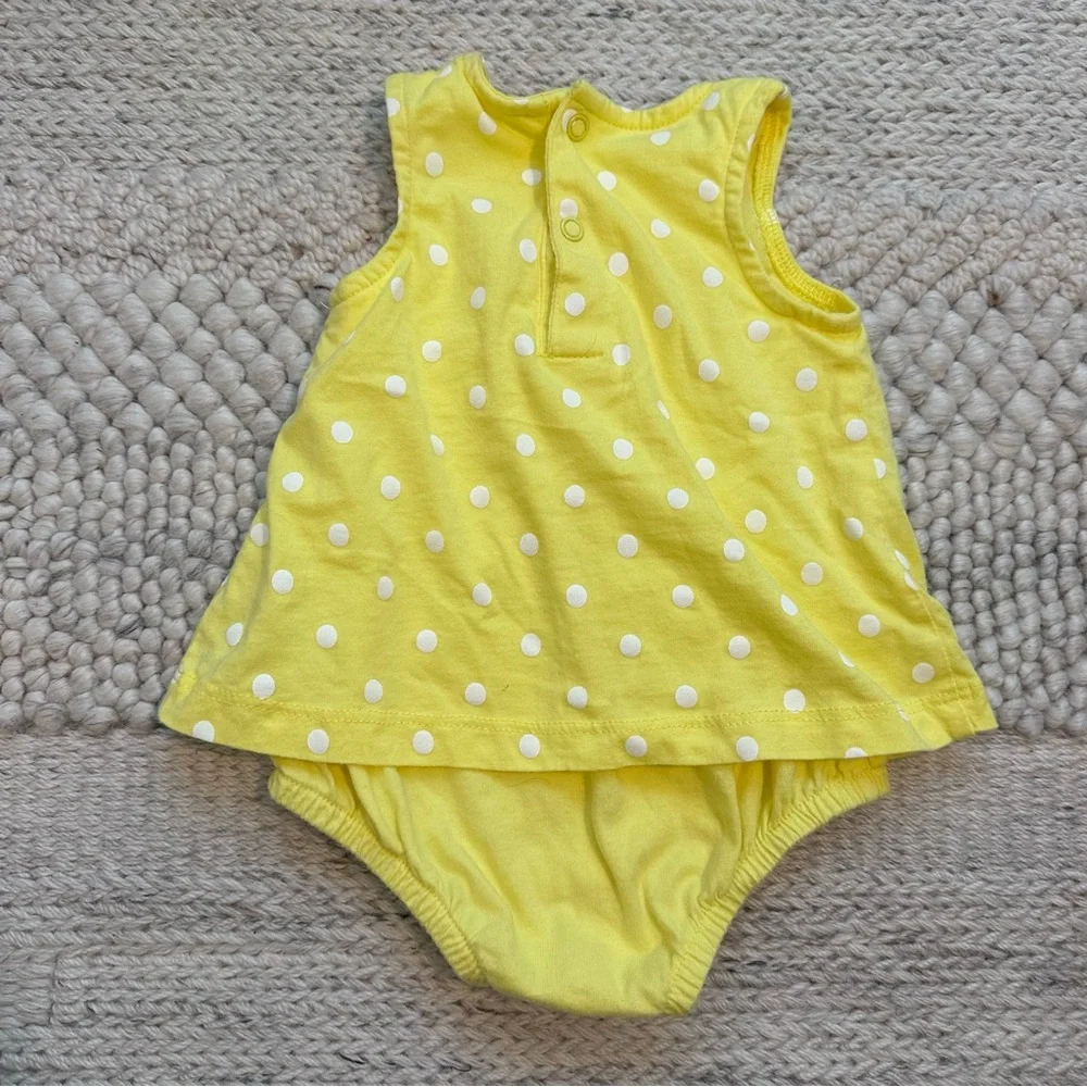 Carter's Yellow and Tan One Piece Diaper Covers‎